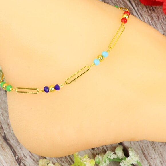 "Dainty Anklet for Women – Elegant Everyday Jewelry & Perfect Gift | MLCRC1055 - Picture 7 of 10